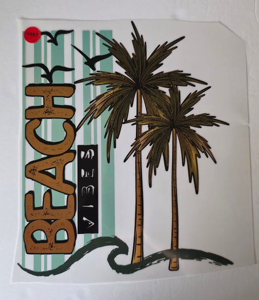 1097 BEACH VIBES SHIRT TRANSFER