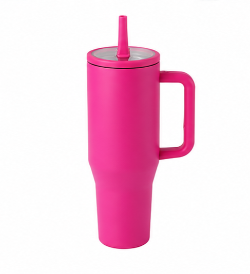 40oz HOT PINK STAINLESS STEEL