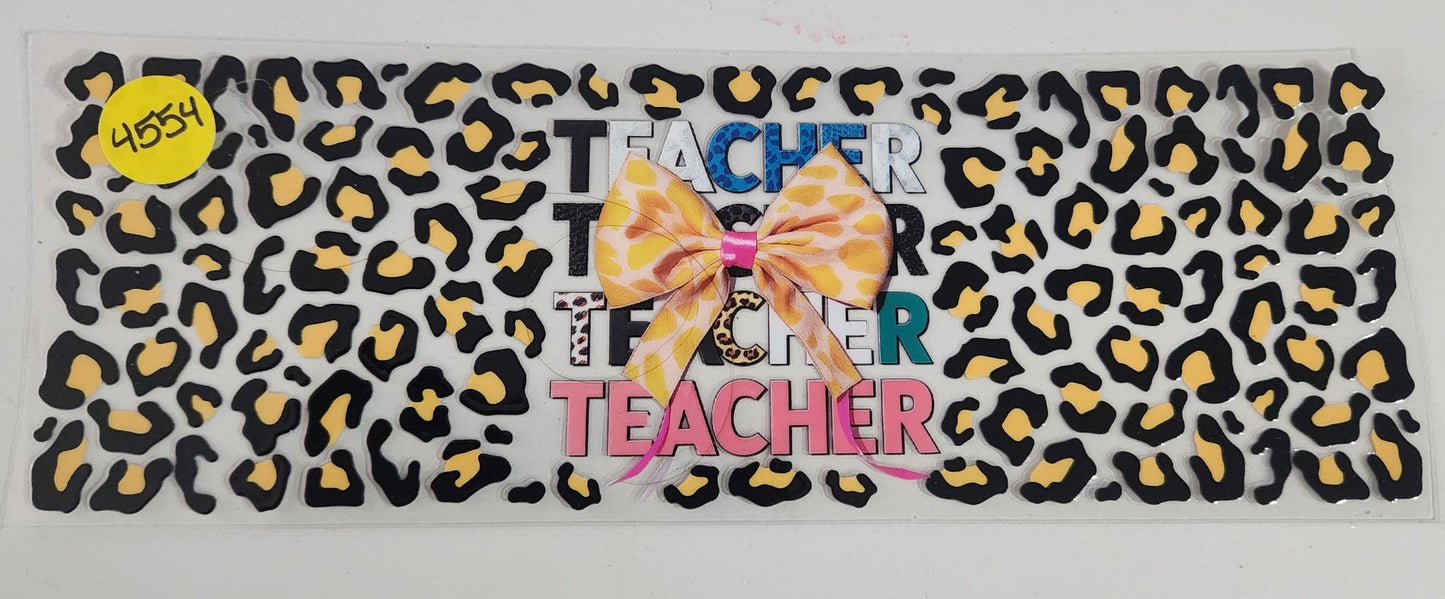 4554 TEACHER CUP DECAL