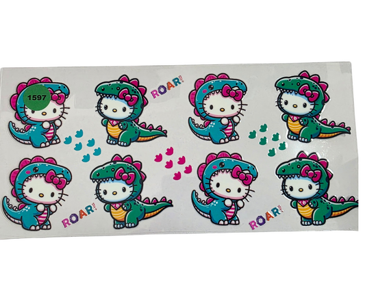 1597 HELLO KITTY DINOSAURS