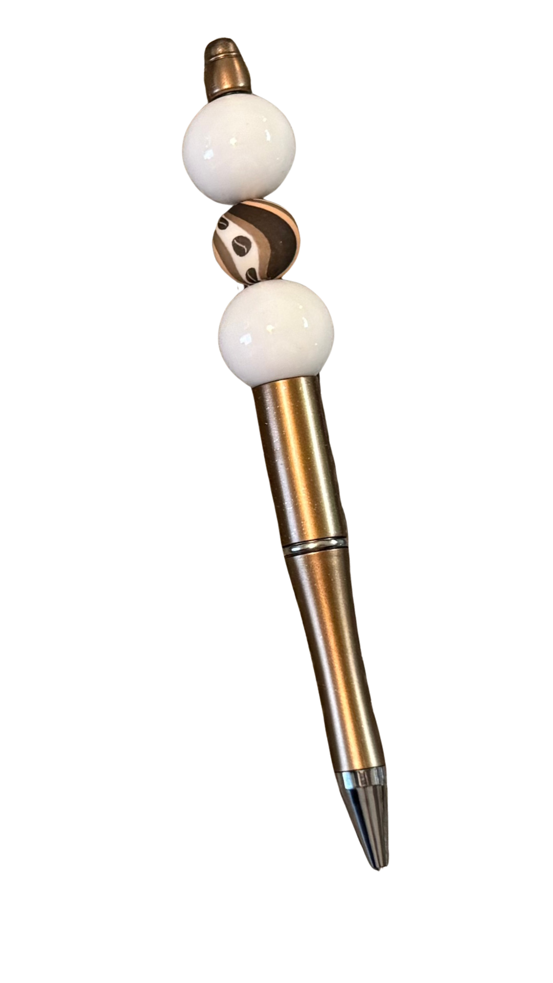 BROWN BEADED PEN