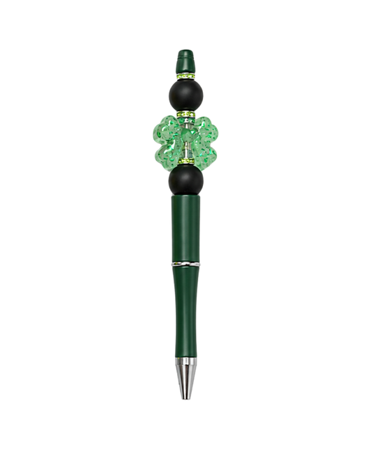 DARK GREEN PEN WITH BOW