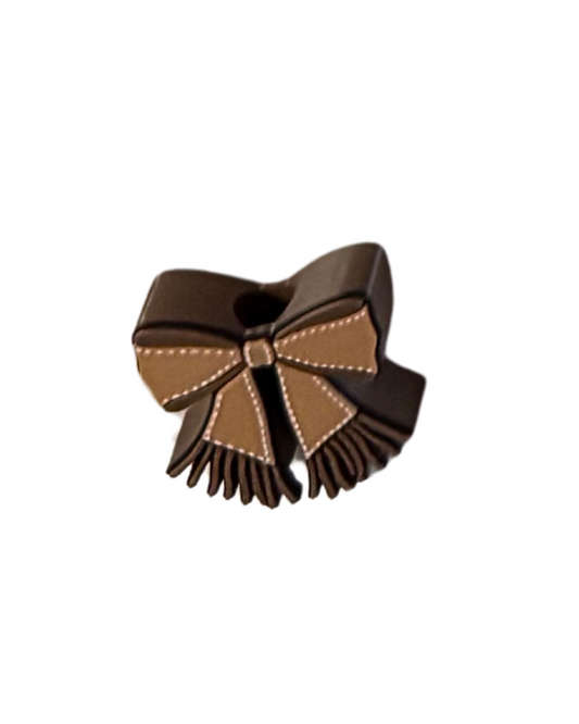 BOW WITH FRINGE STRAW TOPPER