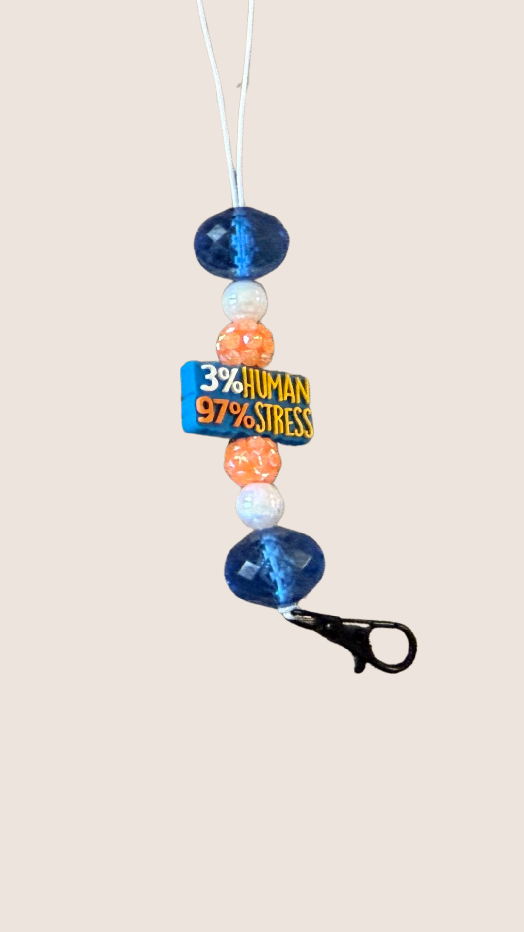 3% HUMAN 97% STRESS FRESHIE HANGER