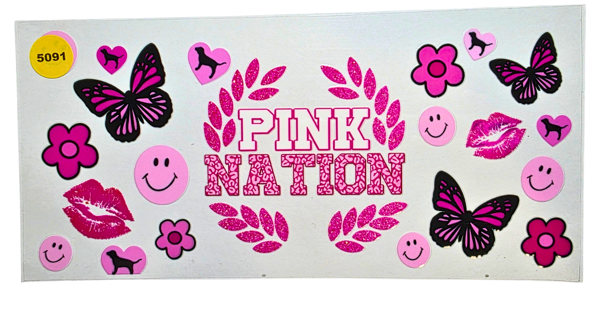5091 PINK NATION CUP DECAL