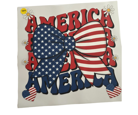 1071 AMERICA SHIRT TRANSFER