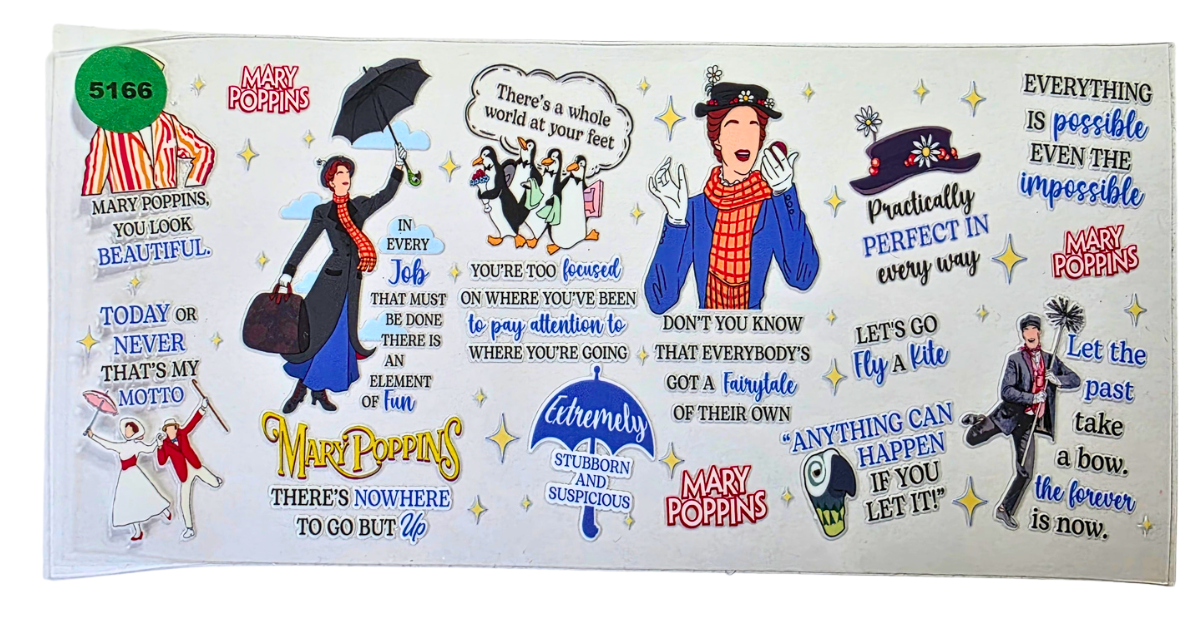 5166 MARY POPPINS CUP DECAL