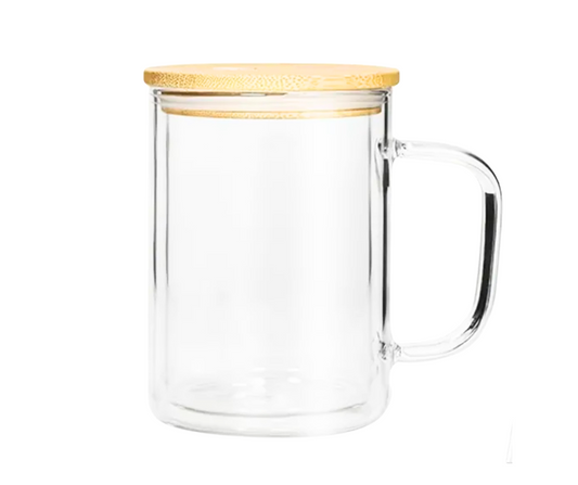 GLASS COFFEE MUGS 15oz