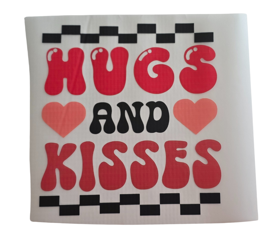 553 HUGS AND KISSES HEARTS TRANSFER