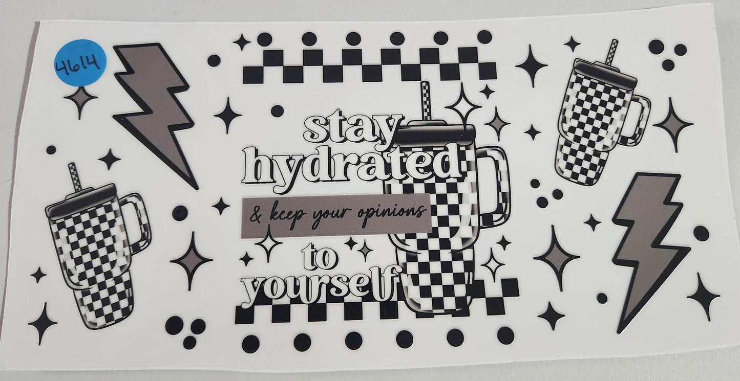 4614 STAY HYDRATED CUP DECAL