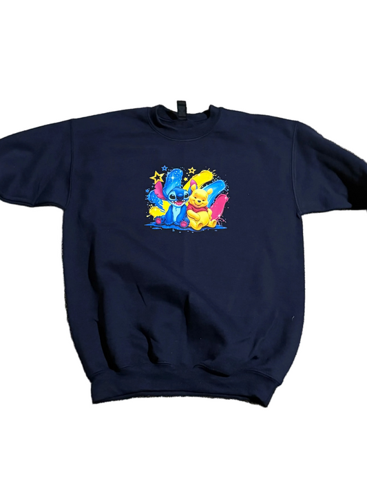 XL NAVY KIDS CREWNECK STITCH