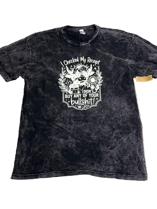 XL CLOUD BLACK LANE SEVEN T-SHIRT DIDNT BUY YOUR BULLSHIT