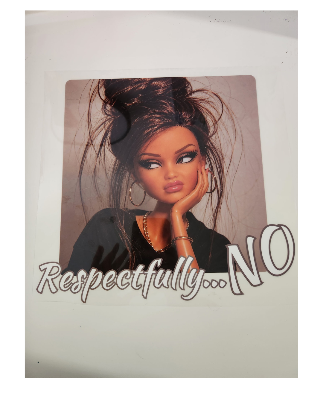 1194 RESPECTFULLY NO SHIRT TRANSFER