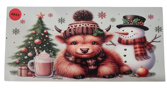 4933 HIGHLAND COW CUP DECAL