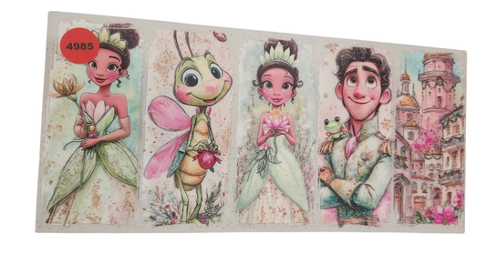 4985 PRINCESS & THE FROG CUP DECAL