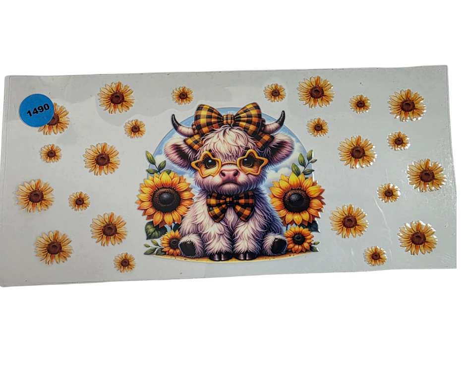 1490 SUNFLOWER HIGHLAND COW