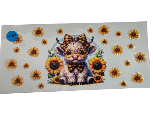 1490 SUNFLOWER HIGHLAND COW