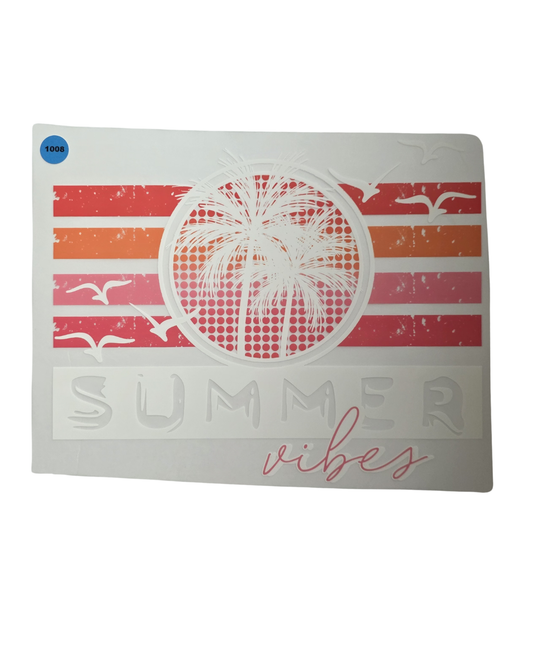 1008 SUMMER VIBES SHIRT TRANSFER