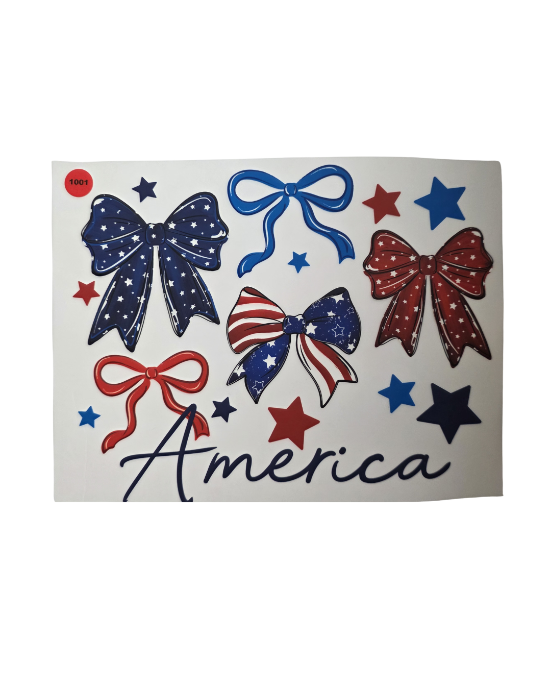 1001 AMERICA SHIRT TRANSFER