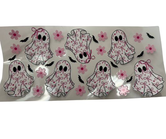 GHOST RIBBON WITH FLOWERS