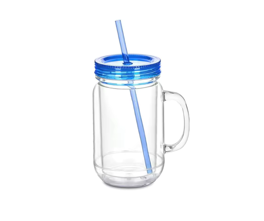 20oz MASON JAR BLUE