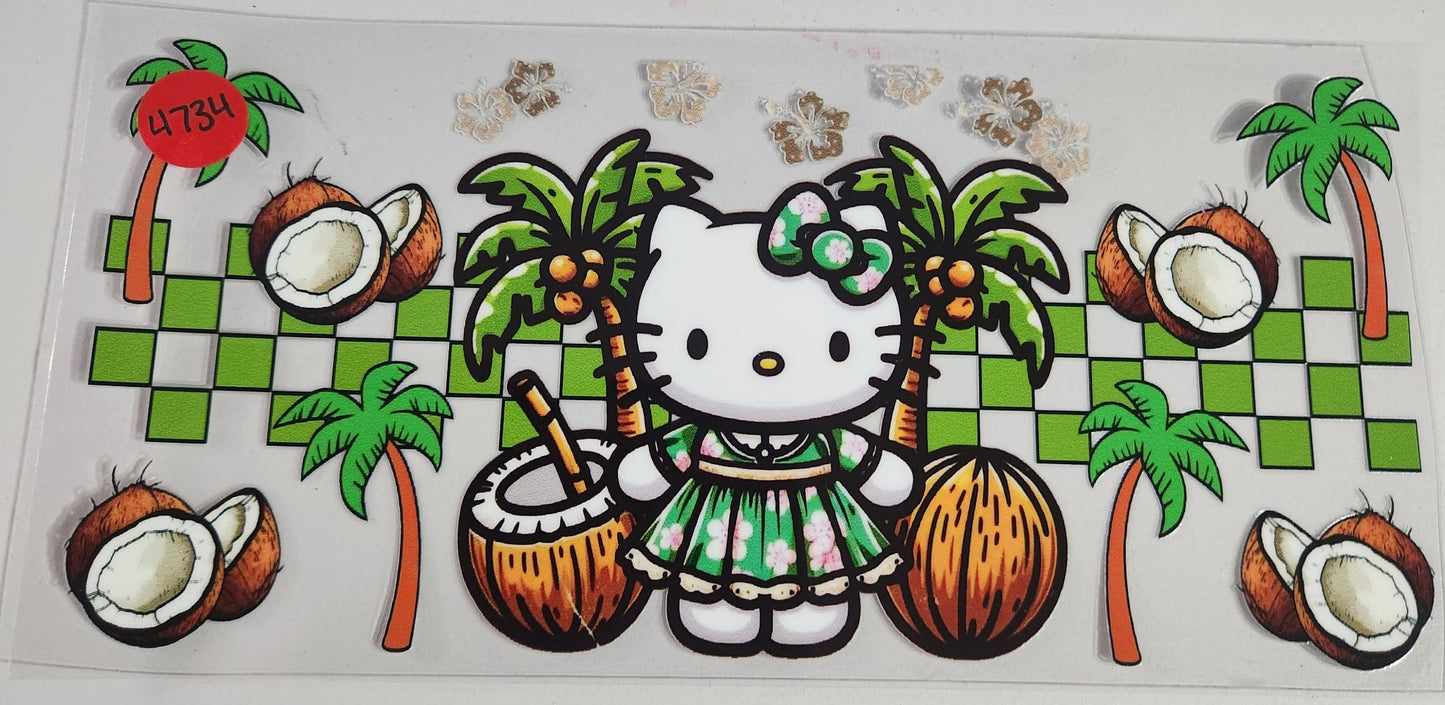 4734 HELLO KITTY CUP DECAL