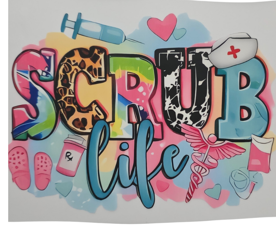 127 MULTI COLOR SCRUB LIFE