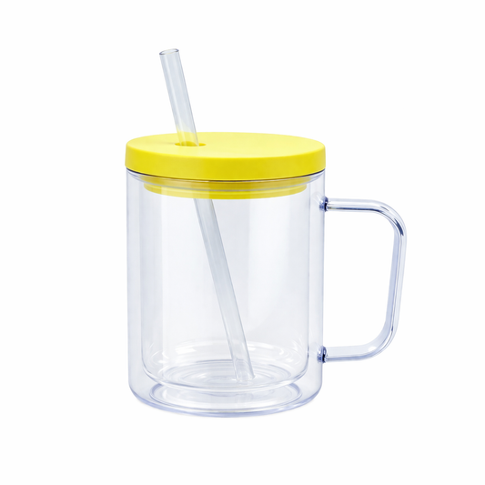 YELLOW ACRYLIC COFFEE CUP