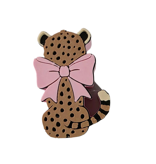 LEOPARD STRAW TOPPER