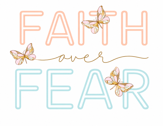 FAITH OVER FEAR TOTE BAG TRANSFER