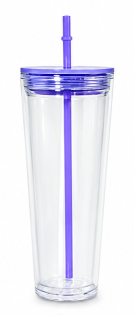 24oz PURPLE ACRYLIC