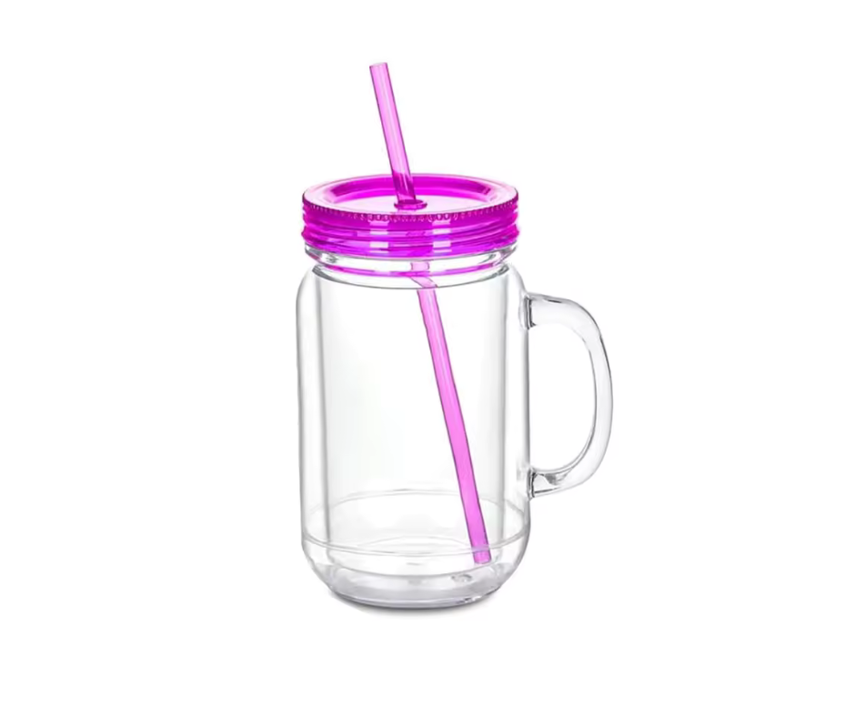 20oz MASON JAR PINK