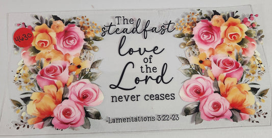 4630 LOVE OF THE LORD CUP DECAL