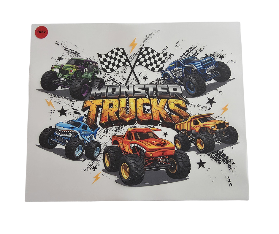 1057 MONSTER TRUCKS SHIRT TRANSFER