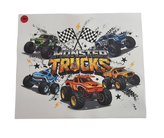 1057 MONSTER TRUCKS SHIRT TRANSFER