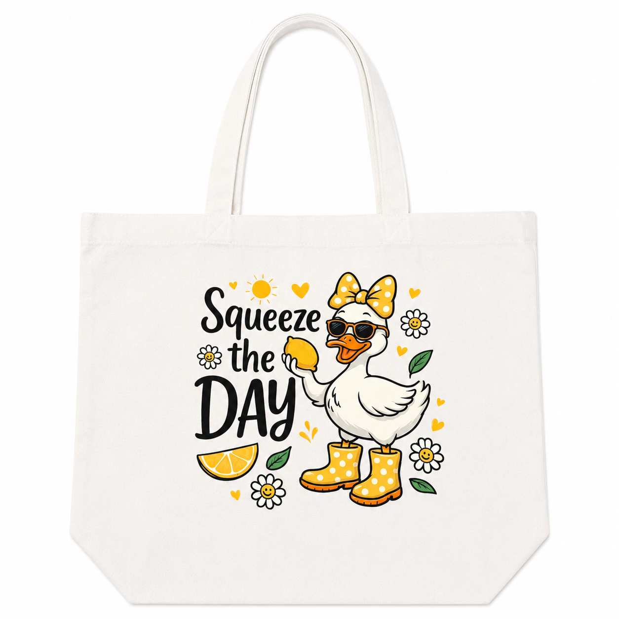SQUEEZE THE DAY TOTE BAG