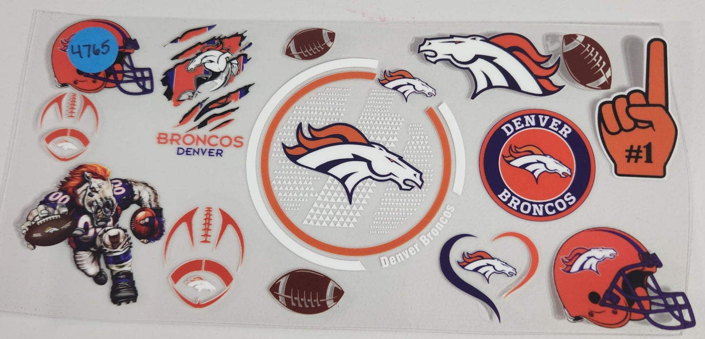 4765 BRONCOS CUP DECAL