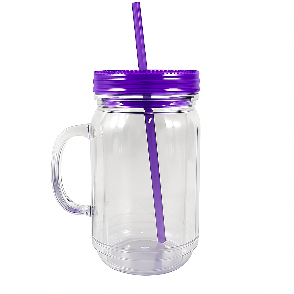 20oz MASON JAR PURPLE