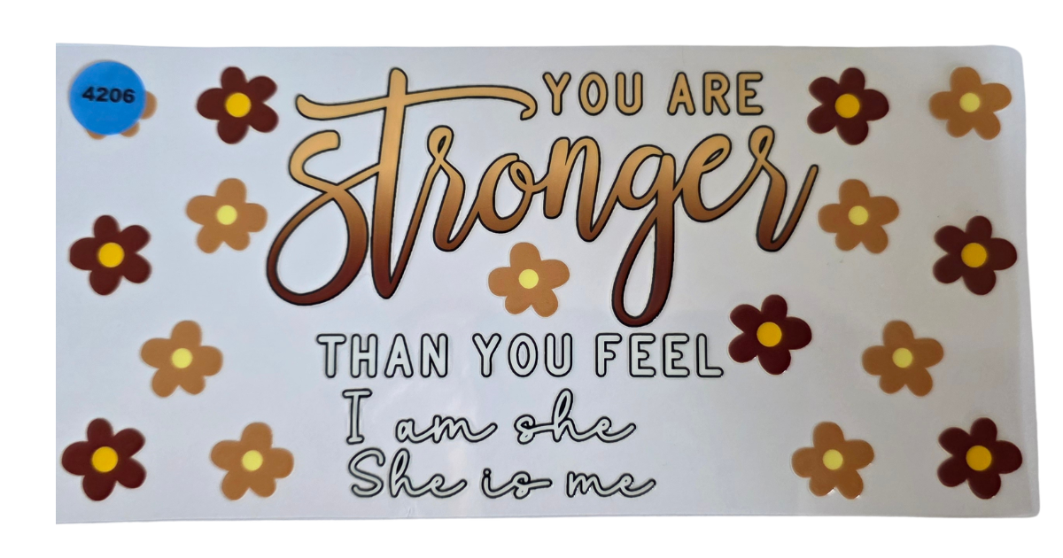4206 YOU ARE STRONGER THAN YOU FEEL