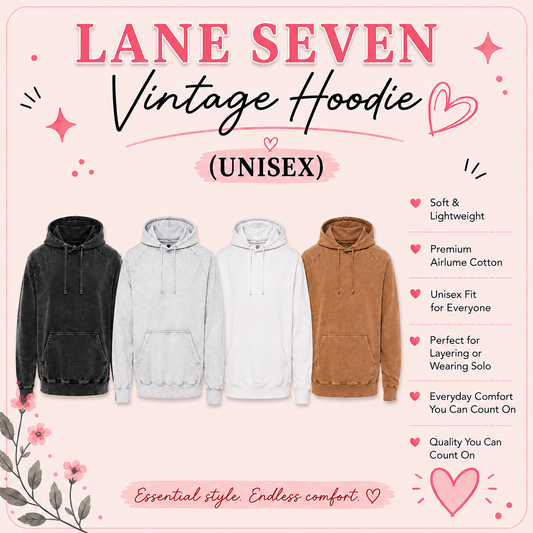 LANE SEVEN VINTAGE HOODIES (UNISEX)