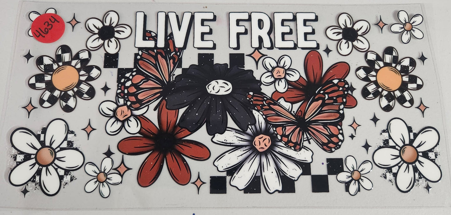 4634 LIVE FRE CUP DECAL