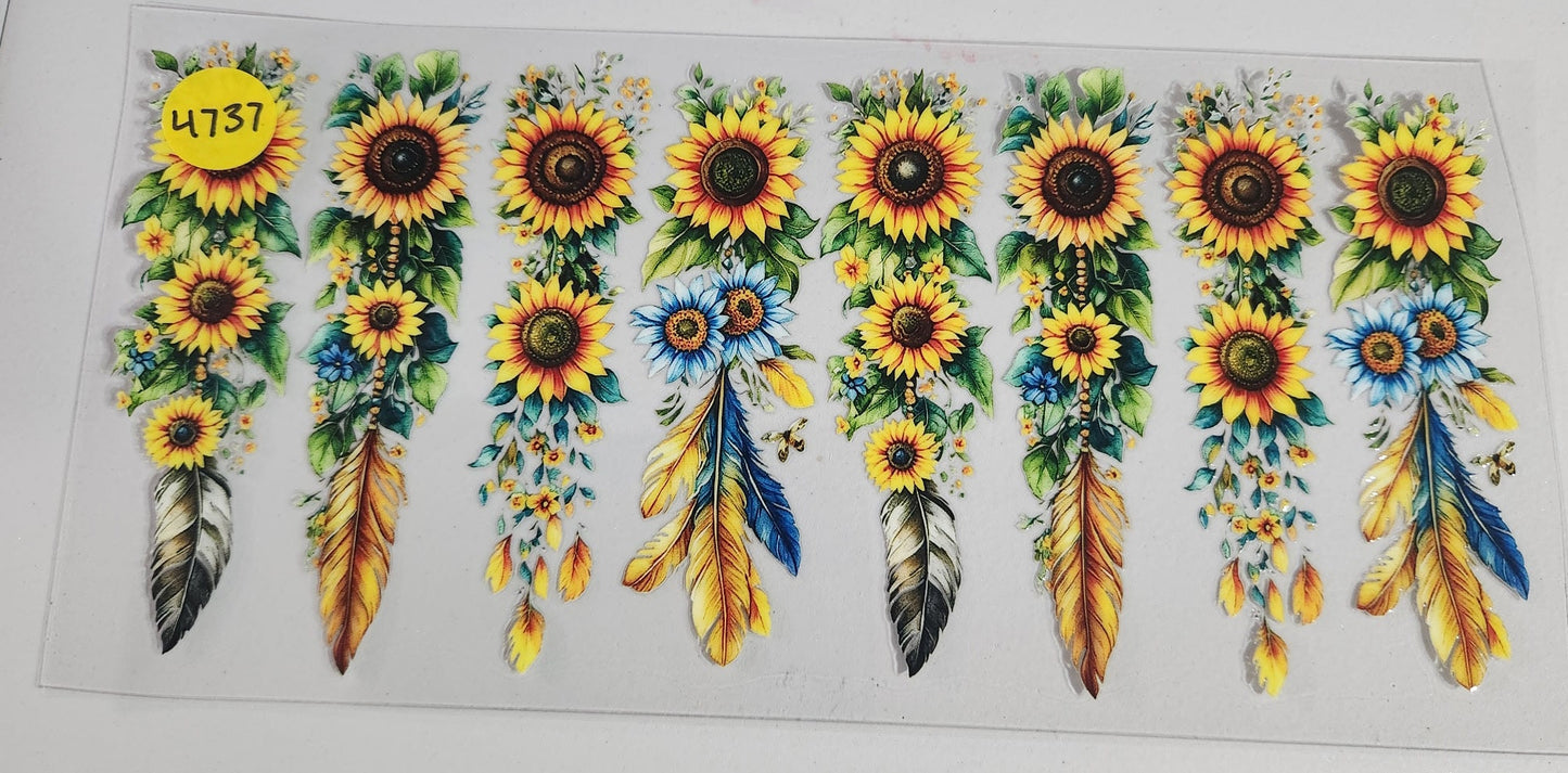 4737 SUNFLOWER CUP DECAL