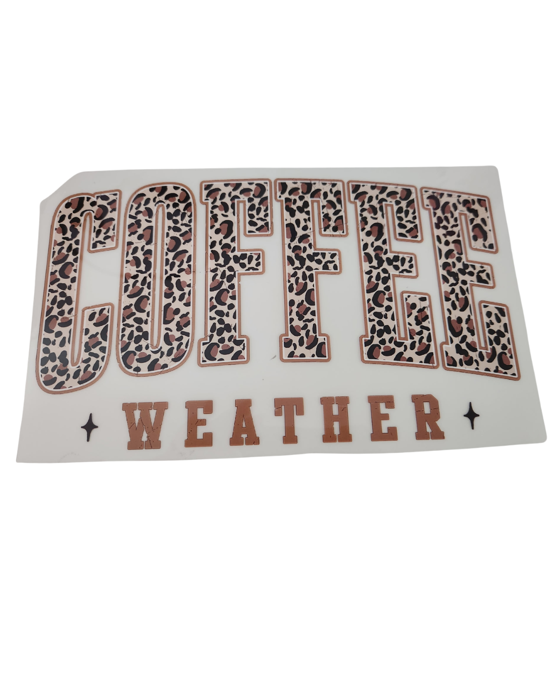 1185 COFFEE WEATHER SHIRT TRANSFER