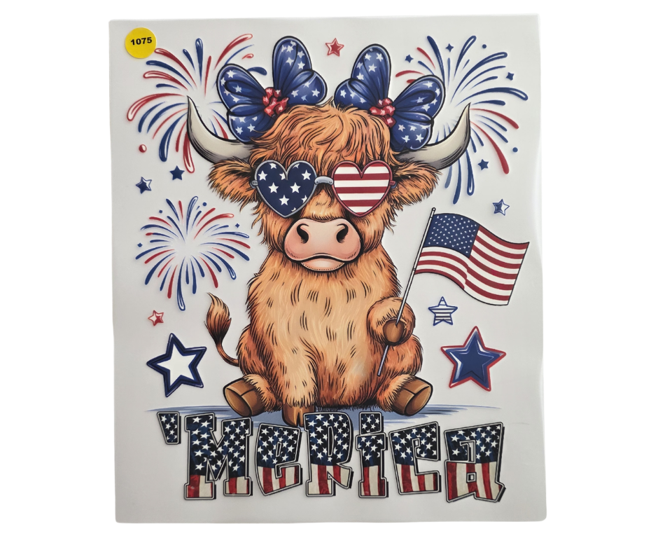 1075 MERICA SHIRT TRANSFER