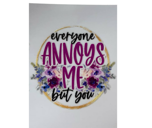 EVERYONE ANNOYS ME BUT YOU (SINGLE)