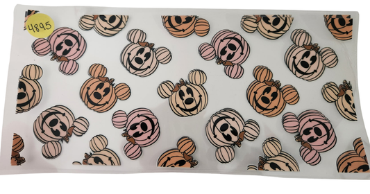 4895 MICKEY PUMPKINS CUP DECAL