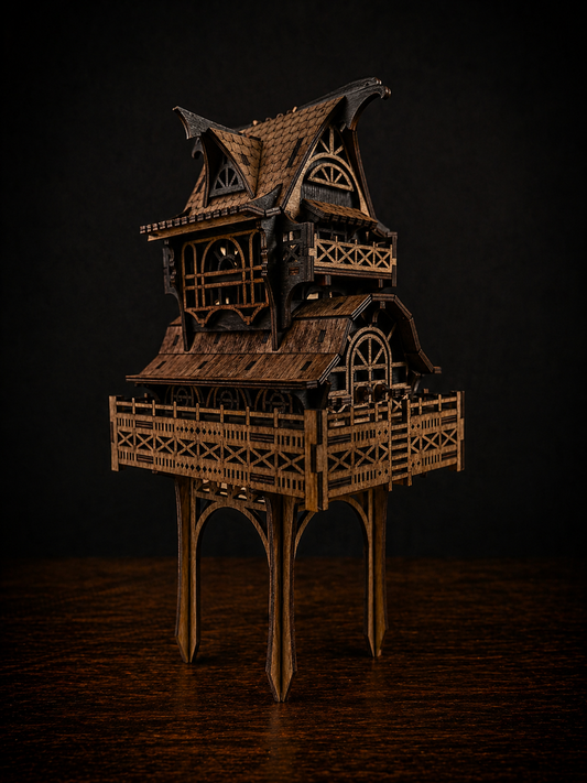 TAN GARDEN GNOME HOUSE