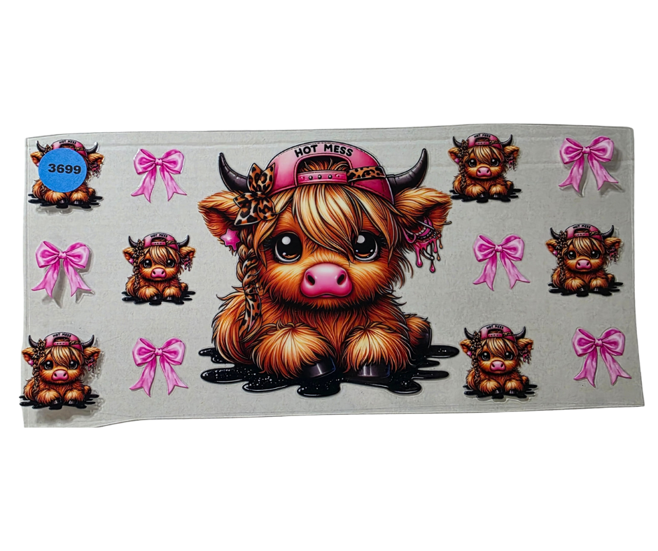 3699 HIGHLAND COW HOT MESS