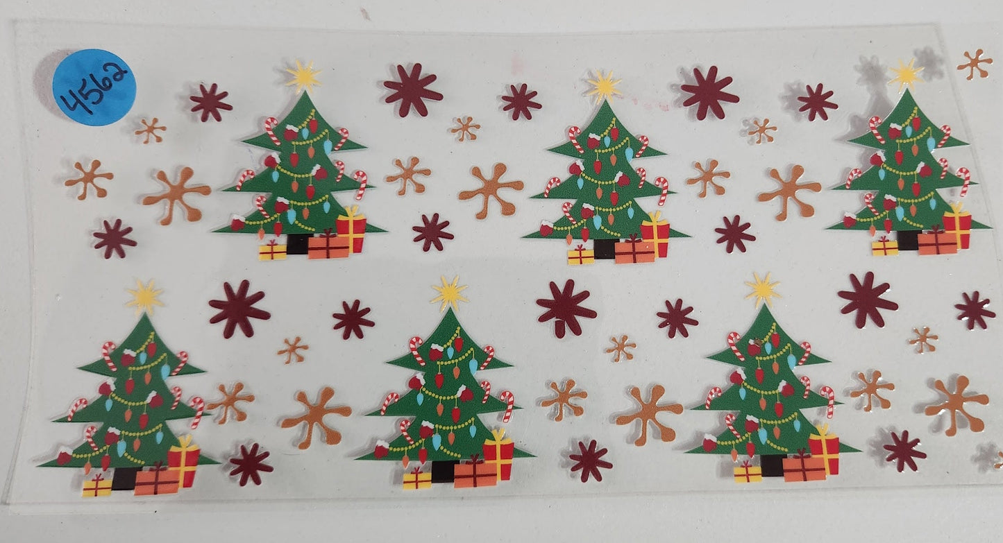 4562 CHRISTMAS TREE CUP DECAL