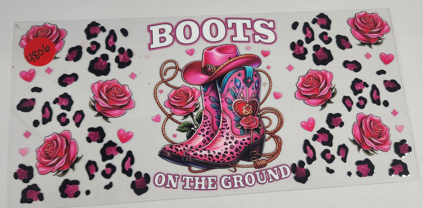 4806 BOOTS ON THE GROUND CUP DECAL (DOUBLE SIDED)